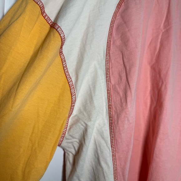 Urban Outfitters BDG Colby Seamed Long Sleeve Tee Color Block Size Medium - Picture 9 of 12